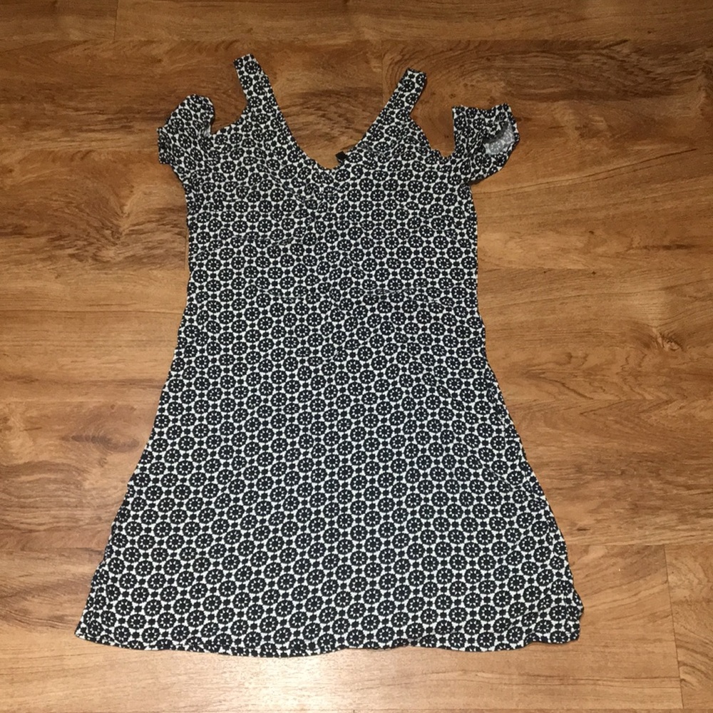 H&M cut out off the shoulder dress